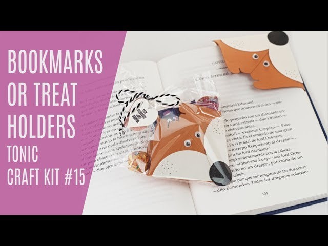 Tonic  Studios Craft Kit 15  animal  Bookmarks - Treat Holders