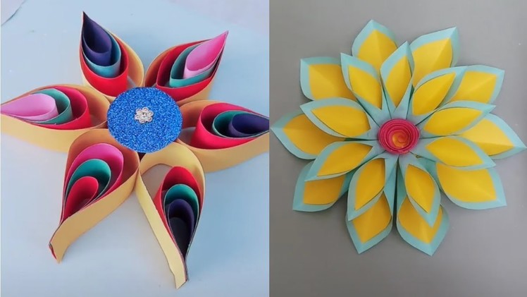 Very easy and simple to make craft paper handing flowers, beautiful flower handmade easy