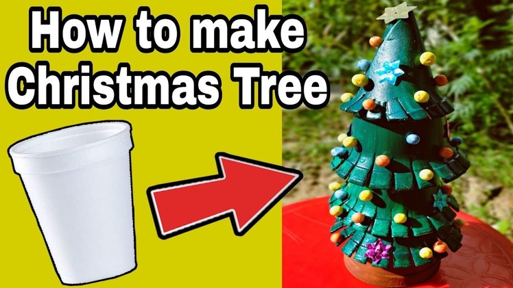 VERY EASY !!! How to make a Christmas Tree | Xmas Tree Craft Tutorial