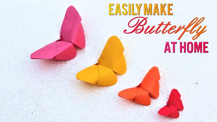 Very Easy To Make Paper Butterfly || Making Paper Butterfly Step by Step - DIY ART & CRAFT