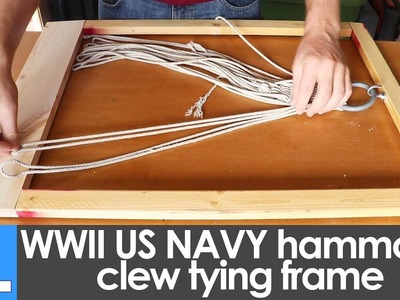????️ WWII US Navy Hammock Clew frame build. simple DIY