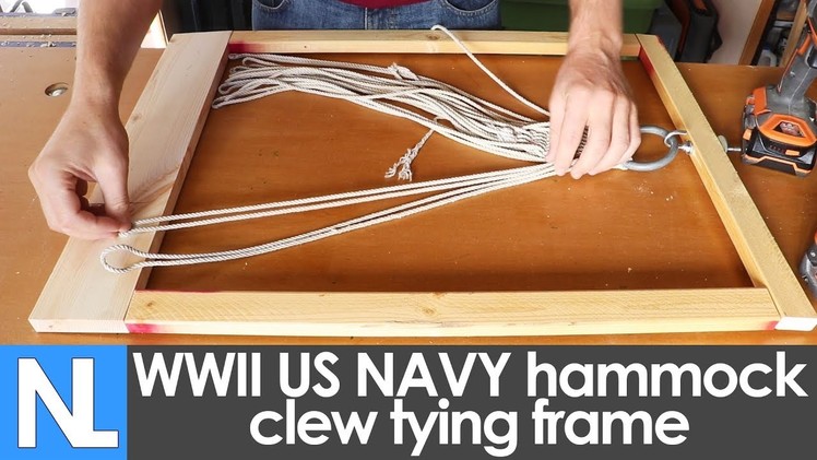 ????️ WWII US Navy Hammock Clew frame build. simple DIY