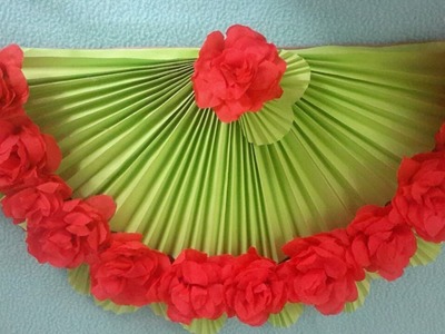 Crepe Paper Rose Flower Wall Decoration Ideas || DIY wall hanging || HAPPY VALENTINES DAY