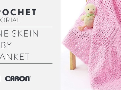 Crochet A Baby Blanket With One Skein Of Yarn!