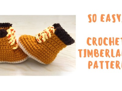 Crochet Baby Timberlands