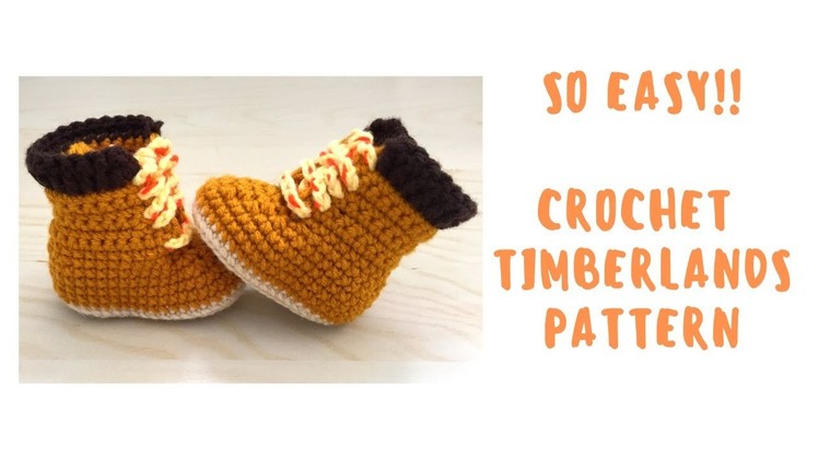 Crochet Baby Timberlands