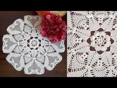 CROCHET  Doily Tutorial Step by step Part 3, 12   14 round  How to crochet