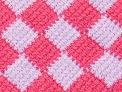 Crochet Entrelac Stitch Tutorial Part II- Crochet Jewel