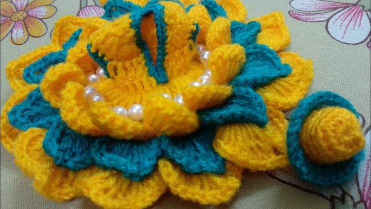 Crochet Hat ???????? for kanha ji.Gopal ji basant panchmi special.  Very unique design