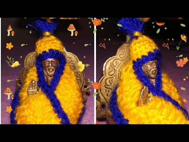 Crochet Sai Baba Cap + shawl by crochet. .  Very beautiful idea for Sai Baba Cap and Shawl