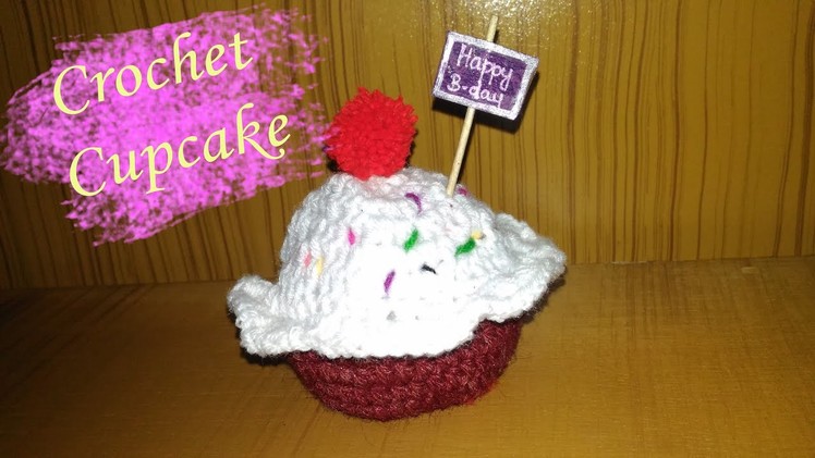 #crochetcrafts #yarncrafts Crochet cupcake