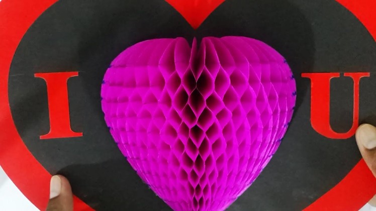 DIY 3D Heart Pop Up Card | Valentine Pop Up Card