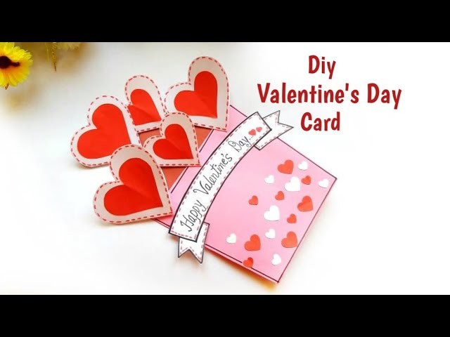 Diy 3D Valentine's Day Card | Tutorial | Handmade Pop Up #valentinesday card | #diyvalentinesdaycard