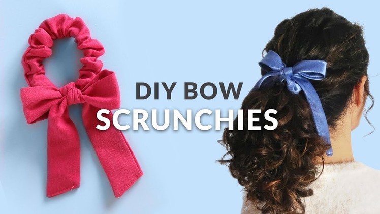 DIY Draped Bow Scrunchies - inspired by Urban Outfiters | Curly Made