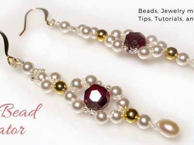 DIY Earrings, How to make Pearl Earrings, Beads Tutorial