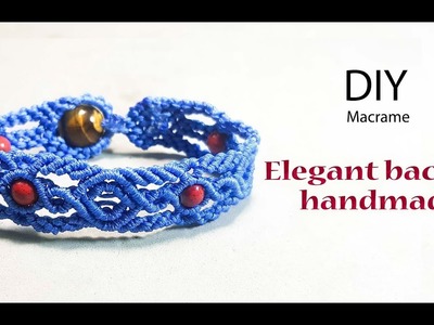 DIY macrame bracelet - how to make an macrame  Elegant bracelet by Thaohandmade