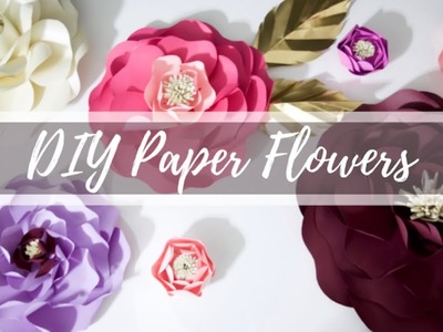 DIY Paper Flower Tutorial | EASY, STEP BY STEP GUIDE