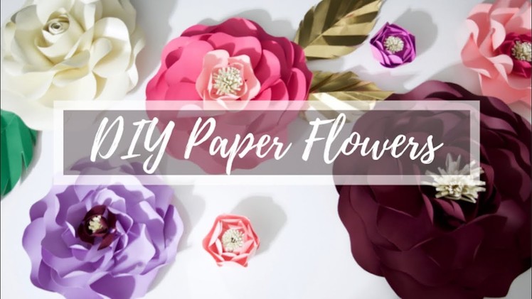 DIY Paper Flower Tutorial | EASY, STEP BY STEP GUIDE