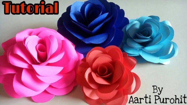 DIY Paper ROSE Tutorial ||How to Make paper Rose||DIY Paper ROSE tutorial