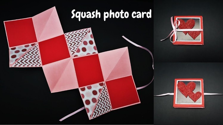 DIY Squash Card Tutorial ( Photo Card ) | How to make Squash Card for Scrapbook