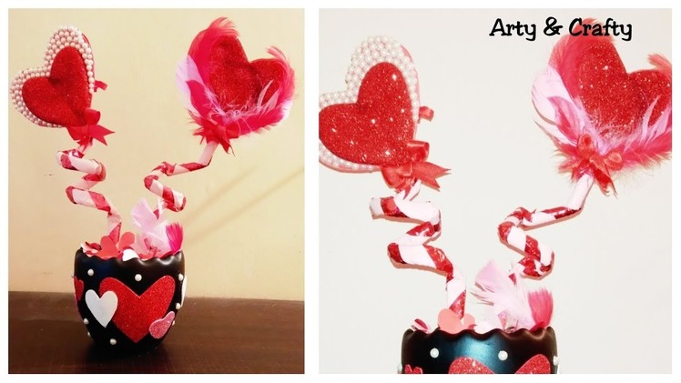 DIY Valentine's Day Gift Ideas 2019 | Heart Showpiece | Valentine Day Gift Idea | Room Decor Ideas