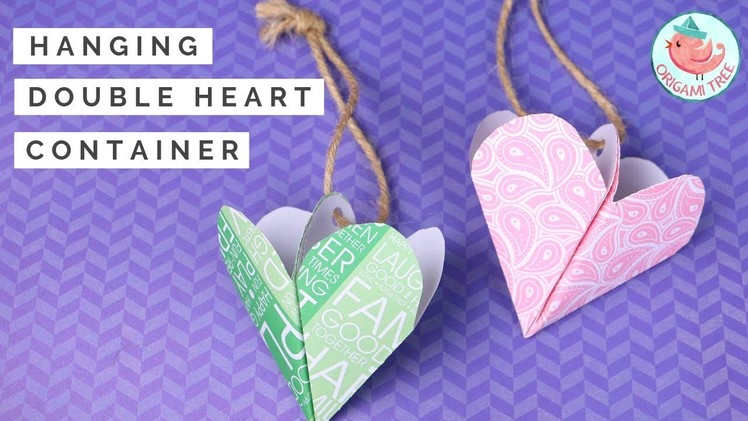 Hanging Hearts DIY - Wall Hanging Double Heart Shape Paper Box