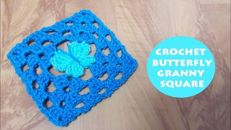 How to crochet a butterfly granny square? | !Crochet!