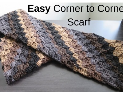 How To Crochet a Corner To Corner Scarf for Beginners