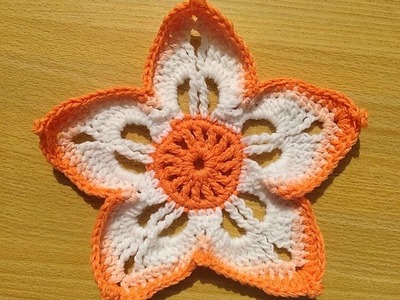 How to Crochet a Five Petal Flower