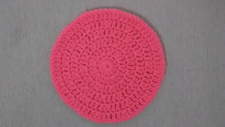 How To Crochet A Flat Circle : Tutorial