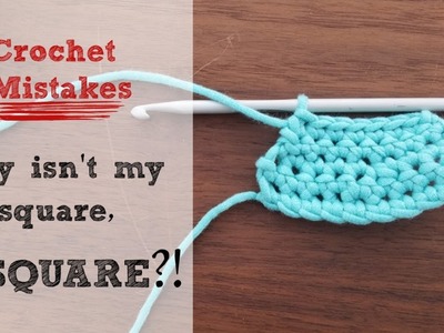 How to crochet Left Handed: Why isn't my square, a square?! (ep.4)