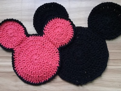 How to Crochet Mickey Mouse Coaster | Happy New Year Special