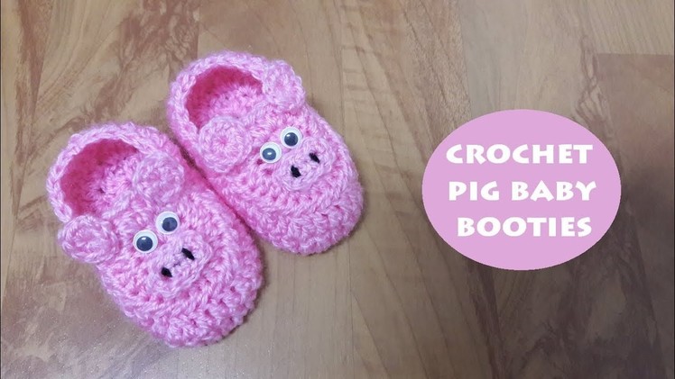 How to crochet pig baby booties? | !Crochet!