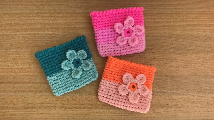 How to Crochet Small Pouches (Out of Scrap Yarns)