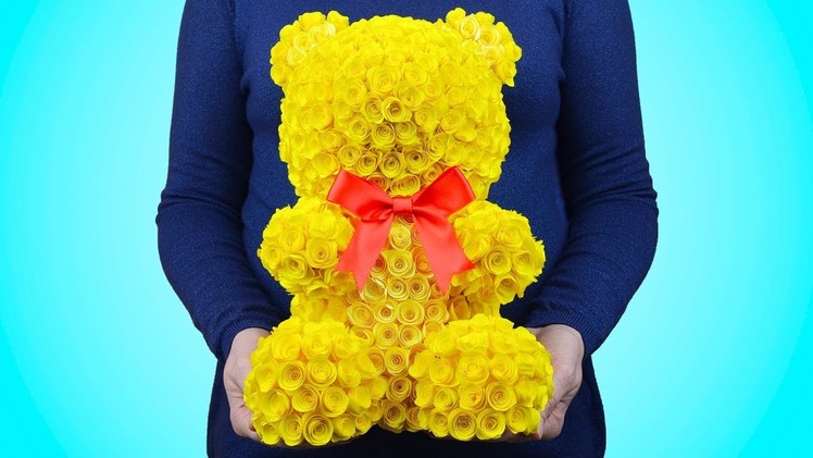 How to make a Flower Bear | DIY Valentine's Day Gift Idea