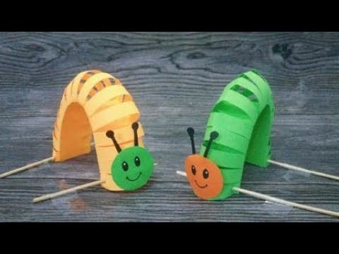 How to make an Origami Caterpillar | DIY paper crafts | Easy Origami step by step Tutorial