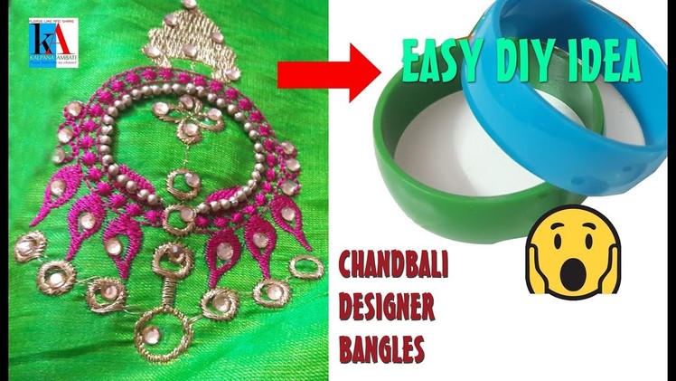 How to make Beautiful Silk Thread Bangles at Home || Chandbali Designer Bangles tutorial