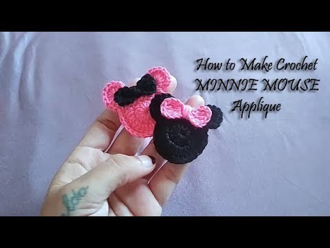 How to make Crochet MINNIE MOUSE Applique