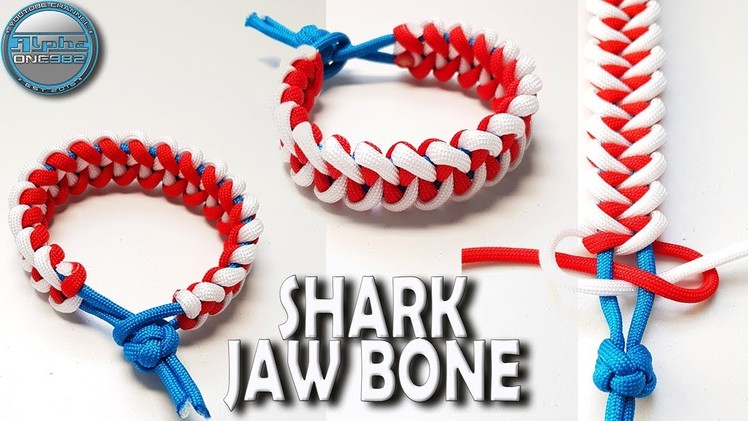 How to make Paracord Bracelet Shark Jaw Bone World of Paracord DIY Paracord Bracelet Tutorial