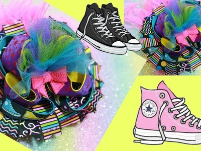 How to: OVER THE TOP Converse Inspired hairbow DIY