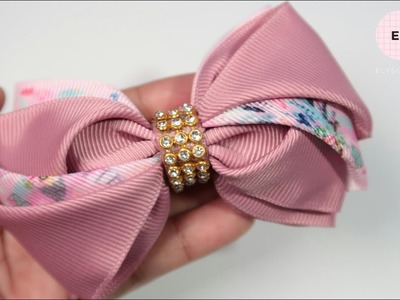 Laço De Fita De Blossom ???? Ribbon Bow Tutorial ???? DIY by Elysia Handmade