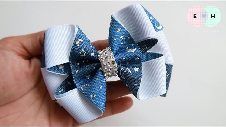 Laço de Fita ???? Fita N5 ???? Ribbon Bow Tutorial #9 ???? DIY by Elysia Handmade
