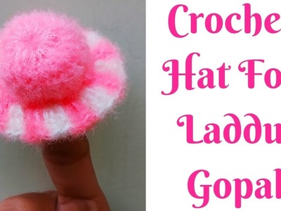 Ladoo Gopal Winter Cap | Crochet Hat For Laddu Gopal | Crochet Cap | Woolen Cap for Laddu Gopal |