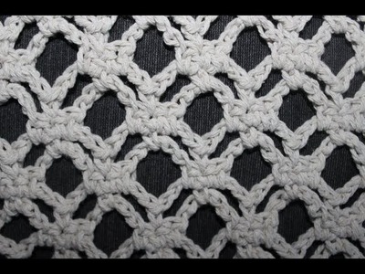 Mesh stitch how to crochet - pattern 4