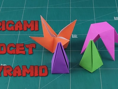 Origami Amazing Fidget Pyramid | How To Make a Folding Pyramid Tutorial | DIY Folding Paper Crafts