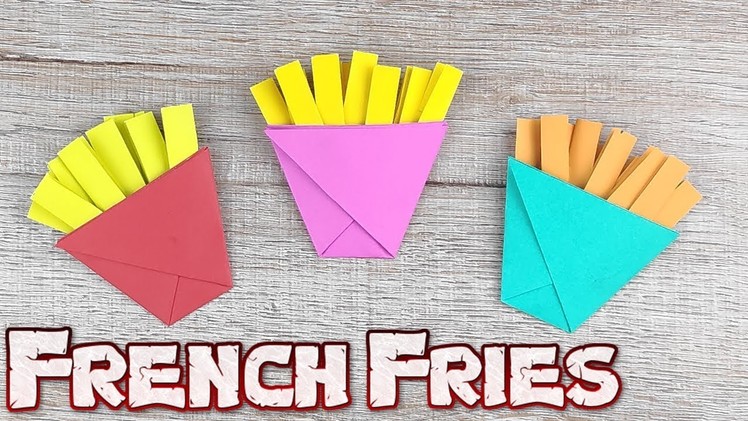 Origami French Fries | How to Fold an Origami French Fries Tutorials | DIY Paper Food Step by Step