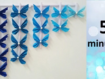 Paper Butterfly Wall Hanging 3 - DIY Easy Hanging Paper Butterfly - Wall Decoration ideas