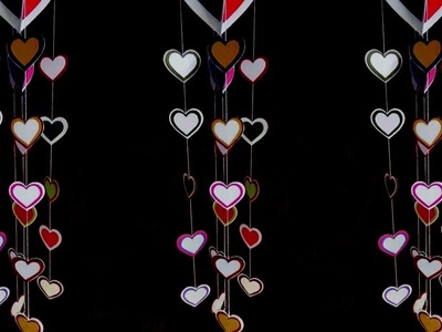 Paper Heart Door Decor | Door hanging decoration | DIY gift ideas