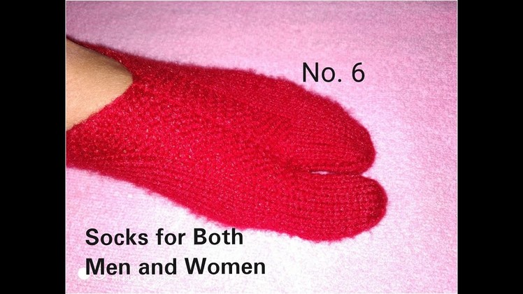 #sock (simple) for 6 no. ????????.  How can we make simple socks