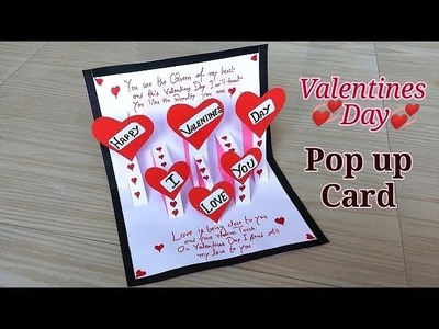 Valentines day pop up greeting cards. Diy valentines day pop up card. ezyy hacks
